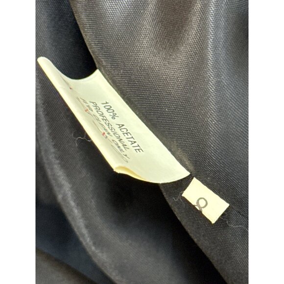 Vintage Silverman Black Sheared Black Mink Fur Coat With Mink Collar & Cuffs Siz - Picture 8 of 9